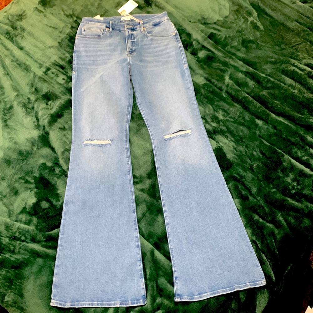 Good American; Good Flare Deep V; size 4/27